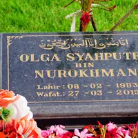 Makam Olga Syahputra. (Syaiful Bahri/Bintang.com)