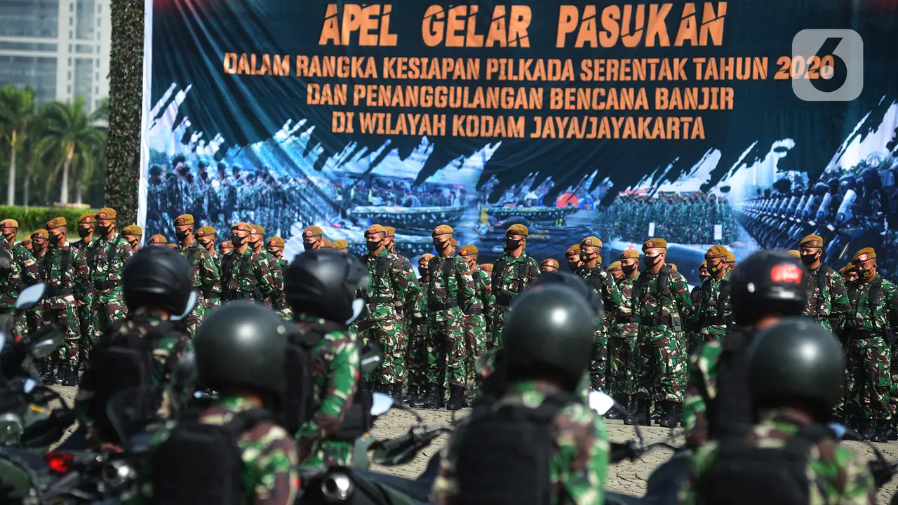 Kodam Jaya Gelar Apel Pasukan Pengamanan Pilkada 2020 dan Penanggulangan Bencana