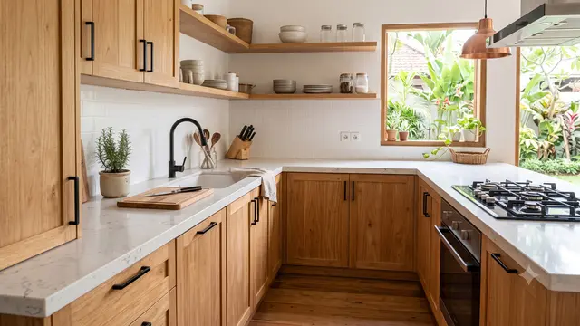 Inspirasi Dapur Bergaya Farmhouse Modern