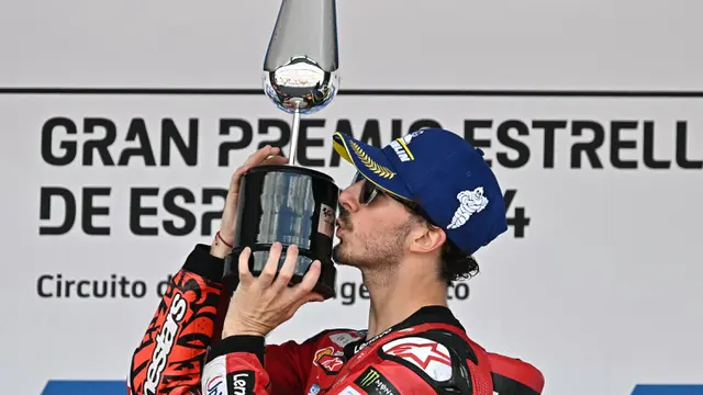 Francesco Bagnaia Menangi Duel Seru MotoGP Spanyol 2024