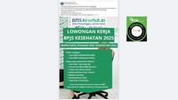 Cek Fakta: Tidak Benar Link Info Lowongan Kerja BPJS Kesehatan