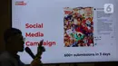 Dalam paparannya bertema The Key to Effective Social Media Performance,” Eko Setiawan, Social Media Manager KapanLagi Youniverse, menjelaskan pentingnya memanfaatkan dunia digital sebagai ruang untuk bertemu dengan audiens. Tampak dalam foto, Social Media Manager KapanLagi Youniverse, Eko Setiawan, saat memberikan presentasi materi pada program Liputan6.com Connect di kampus Vokasi Universitas Indonesia, Depok, Jawa Barat pada 11 November 2025. (Liputan6.com/Helmi Fithriansyah)