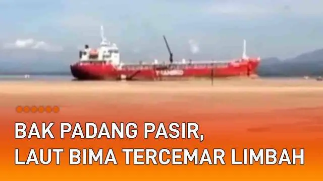 Viral penampakan tak biasa terjadi di perairan kota Bima, NTB. Penampakan bak padang pasir seluas lebih dari ratusan meter. Diketahui penampakan di Pantai Lawata tersebut bukanlah pasir.