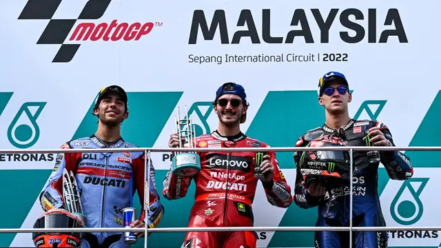 Foto: Francesco Bagnaia Finis Terdepan di MotoGP Malaysia 2022, Cuma Butuh 3 Poin Lagi di Valencia untuk Juara Dunia