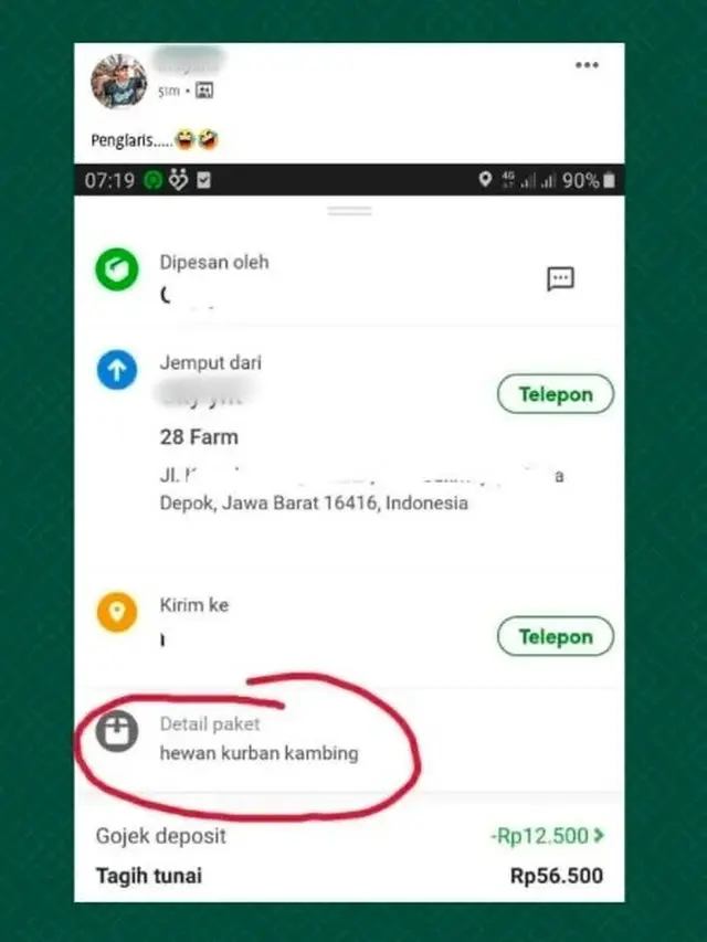 8 Pesan Nyeleneh Pembeli Saat Order Makanan di Ojek Online