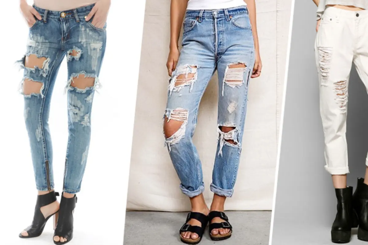 4 Gaya Stylish dengan Ripped Jeans