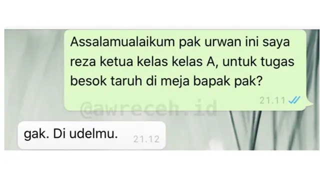 6 Chat Dosen Galak Ini Bikin Tepuk Jidat