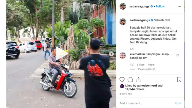 instagram @sadanaagungs