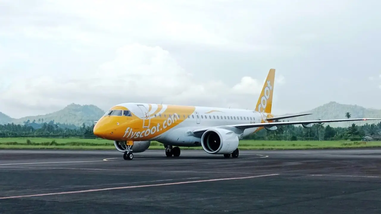 Pesawat penerbangan maskapai Scoot. Dok
