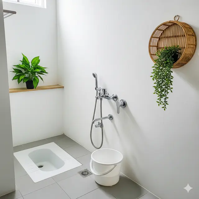 Inspirasi Kamar Mandi Kecil yang Aesthetic. Gemini