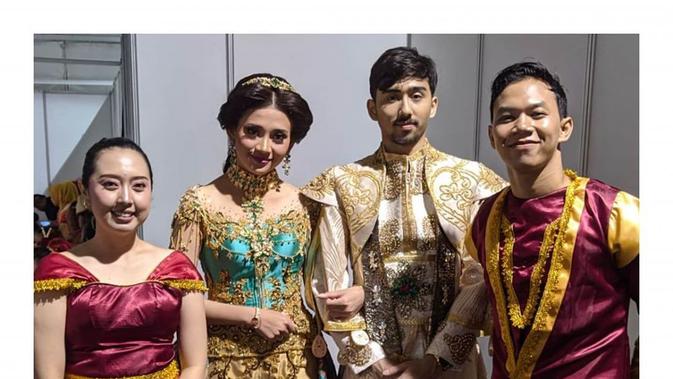 Pernikahan viral seperti film Aladdin (Sumber: Instagram/cloudiaa12)