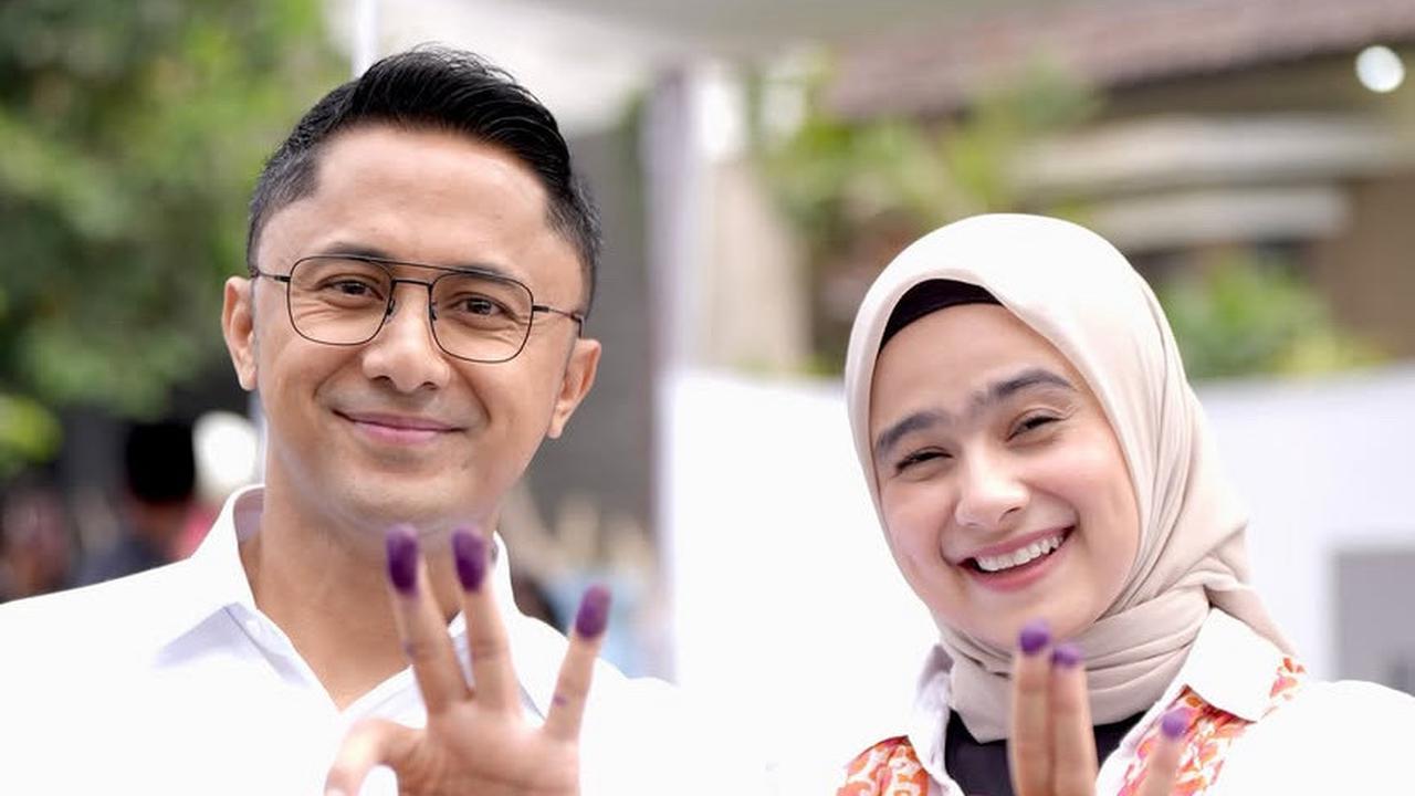 Sonya Fatmala saat nyoblos. [@sonyafatmala]