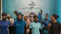 Atlet berhijab mendapatkan dukungan penuh dari apparel olahraga asal Indonesia (Liputan6.com/Defri Saefullah)