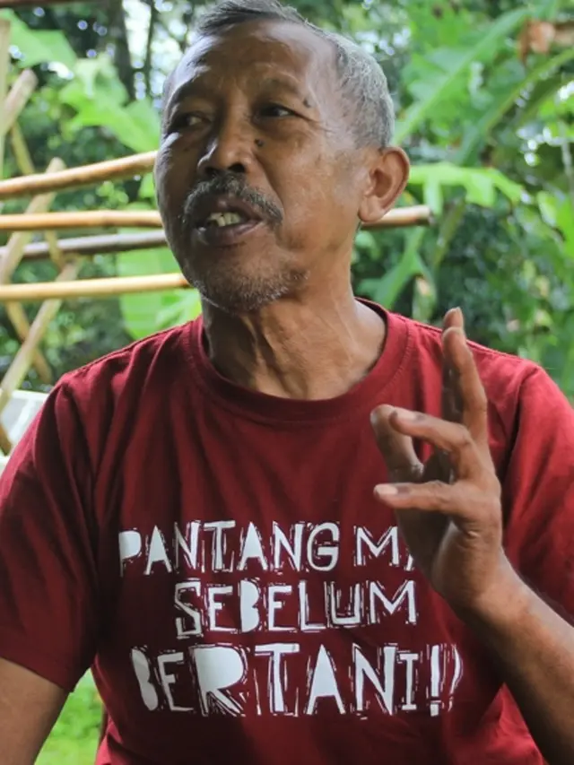 Pegiat reforma agraria, Petrus Sugeng, yang juga Ketua LSM Serikat Tanah Mandiri (Setam) Cilacap. (Foto: Liputan6.com/Muhamad Ridlo)