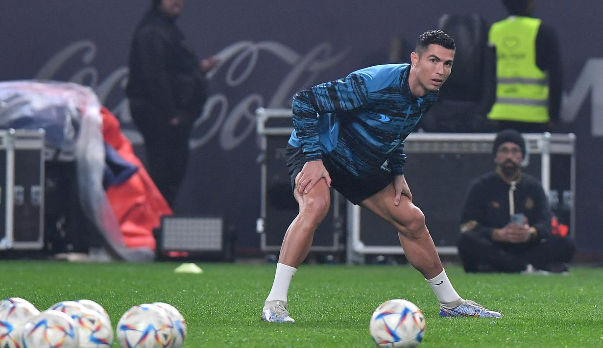 Sementara debut sebenarnya Cristiano Ronaldo bersama Al Nassr FC dalam laga kompetitif baru akan terjadi pada Minggu (22/1/2023) menghadapi Al Ettifaq di Saudi Pro League 2022/2023. (AFP)