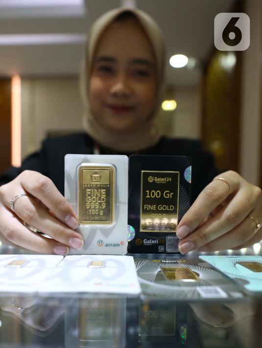 Depresiasi harga emas Antam seiring dengan harga emas dunia (XAU) pada Rabu (11/9/2024) kemarin bergerak terkoreksi. (Liputan6.com/Angga Yuniar)