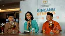 Kiri-kanan : Abdullah Hehamahua, Yenti Ganarsih, dan AM Fatwa saat diskusi Bincang Senator dengan tema “Penegakan Hukum dan Pemberantasan Korupsi di Indonesia”, Jakarta, Minggu (15/3/2015). (Liputan6.com/Faisal R Syam)