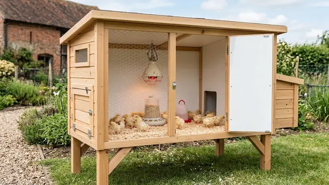 Ide Kandang Anak Ayam yang Hangat dan Mudah Dibersihkan/AI Generated