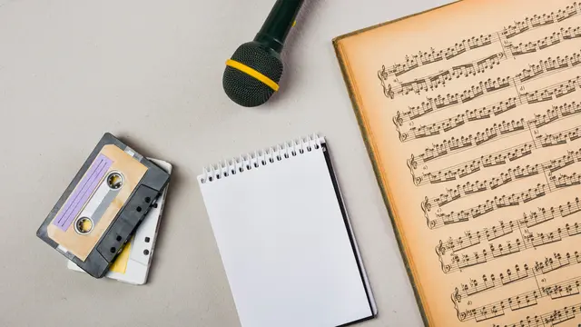 Ilustrasi lagu, musik, lirik