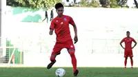 Gelandang Arema FC, Jayus Hariono. (Bola.com/Iwan Setiawan)