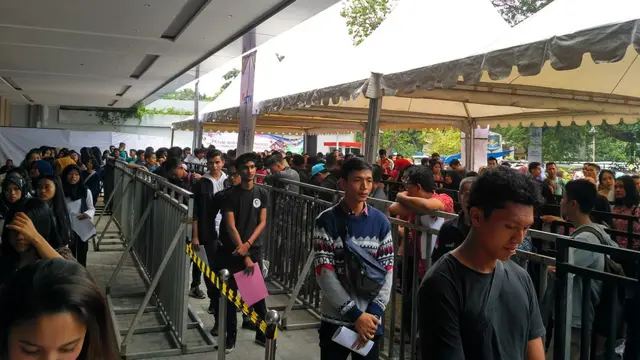 Antrean Peserta Audisi SCTV Mencari Bintang Kota Medan