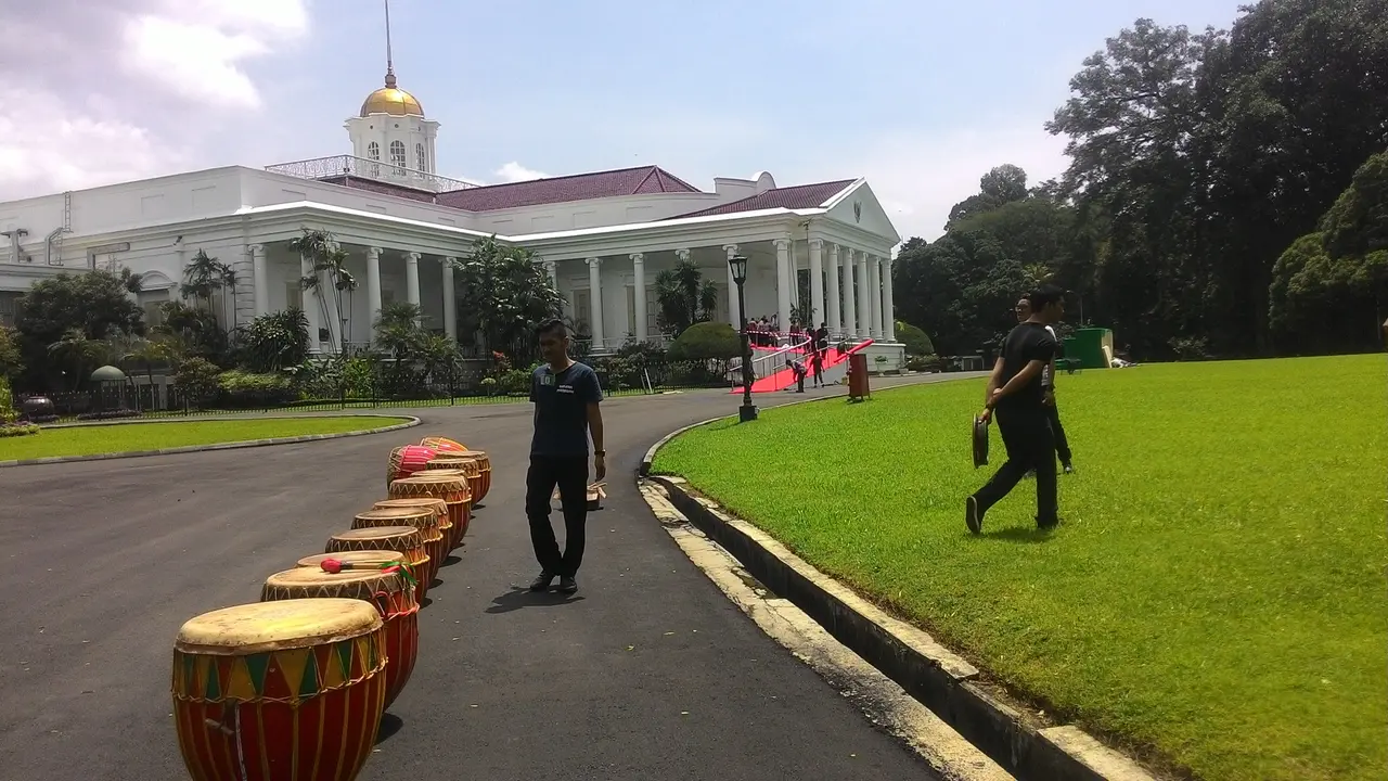 Kesibukan Istana Bogor Sambut Kedatangan Raja Salman