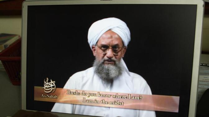 Ayman al-Zawahri pemimpin Al Qaeda. (Foto AP/B.K.Bangash, File)