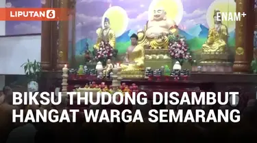 Biksu Thudong Tiba di Semarang, Pilih Vihara Adi Dharma Untuk Istirahat