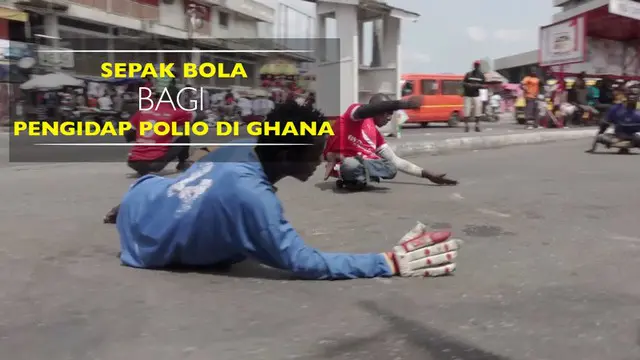 Sepak Bola Mengharukan dari Pengidap Polio di Ghana
