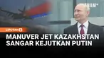 Penerbangan kehormatan (flypast) jet tempur militer yang memukau mewarnai langit Kota Astana, Kazakhstan, Kamis (28/5/2026). Atraksi udara berskala besar ini sengaja digelar khusus untuk menyambut kedatangan resmi Presiden Rusia, Vladimir Putin