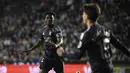 Real Madrid sempat unggul lebih dulu melalui aksi Aurelien Tchouameni pada menit ke-11. Tampak dalam foto, gelandang Real Madrid asal Prancis, Aurelien Tchouameni, merayakan golnya pada pertandingan pekan ke-27 La Liga 2025/2026 melawan Celta Vigo di Estadio Abanca-Balaidos pada Jumat 6 Maret 2026 waktu setempat atau Sabtu 7 Maret 2026 dini hari WIB. (Miguel RIOPA/AFP)