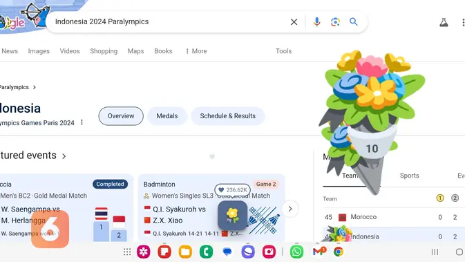 <p>Animasi interaktif Google meramaikan Paralimpiade 2024 (Foto: Screenshot Google). </p>