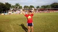Nabil Dhiya Ulhaq A’isy remaja down syndrome yang aktif di dunia olahraga. Foto: Dokumentasi pribadi Nabil.