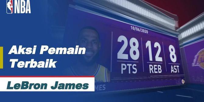 VIDEO: Melihat Aksi LeBron James Kala LA Lakers Tundukan Miami Heat di Gim Keempat Final NBA 2020