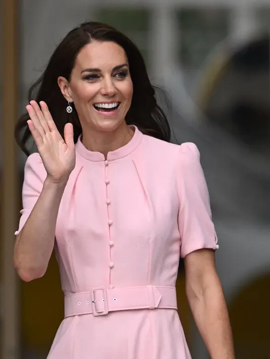 Princess of Wales berada di London timur hari ini untuk secara resmi membuka museum yang telah direnovasi dan didedikasikan untuk kaum muda. (JUSTIN TALLIS / AFP)