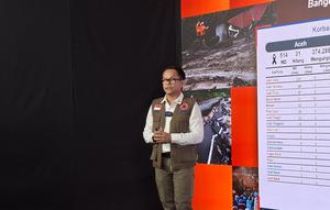 Kepala Pusat Data, Informasi, dan Komunikasi Kebencanaan BNPB Abdul Muhari. (Liputan6.com/Siti Khoirul Inayah)