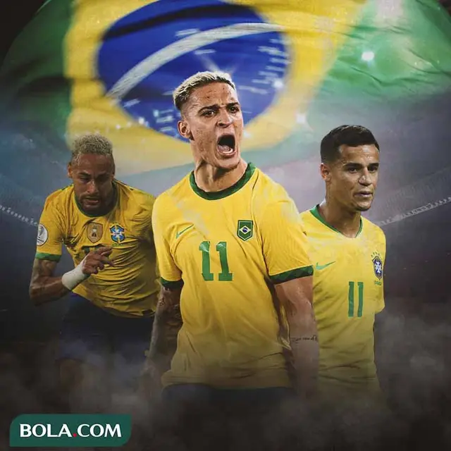 Brasil - Neymar, Antony, Philippe Coutinho