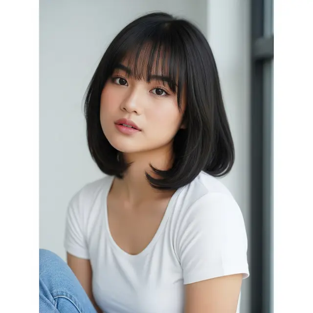 Gaya Rambut Bob Pendek Korea Terhits 2025 Fringed Bob