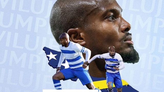 Gervane Kastaneer ketika dikenalkan sebagai pemain Persib Bandung di BRI Liga 1 2024/2025 (c) Ofisial Persib Bandung