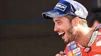 Pebalap Ducati, Andrea Dovizioso, diprediksi bakal melanjutkan dominasinya di MotoGP San Marino, Minggu (10/9/2017). (AFP/Oli SCARF)