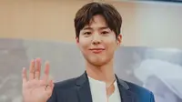 Park Bo Gum dalam konferensi pers di Kota Kasablanka (Sumber: Twitter/mecimapro)