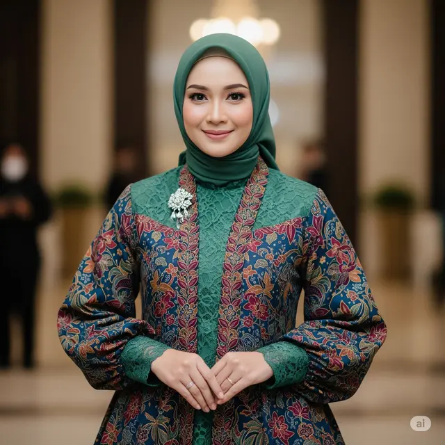 Dress Batik Lace Simpel