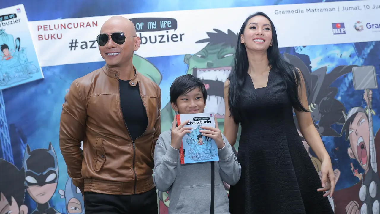 [Bintang] Deddy Corbuzier, Azka Corbuzier dan Kalina Oktarani