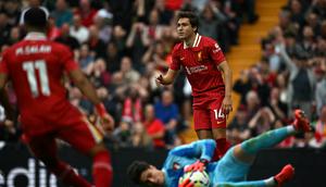 Pemain anyar Liverpool, Federico Chiesa, dalam laga debutnya ketika The Reds menghadapi Bournemouth di Anfield pada laga pekan kelima Premier League 2024/2025, Sabtu (21/9/2024). (Paul ELLIS / AFP)
