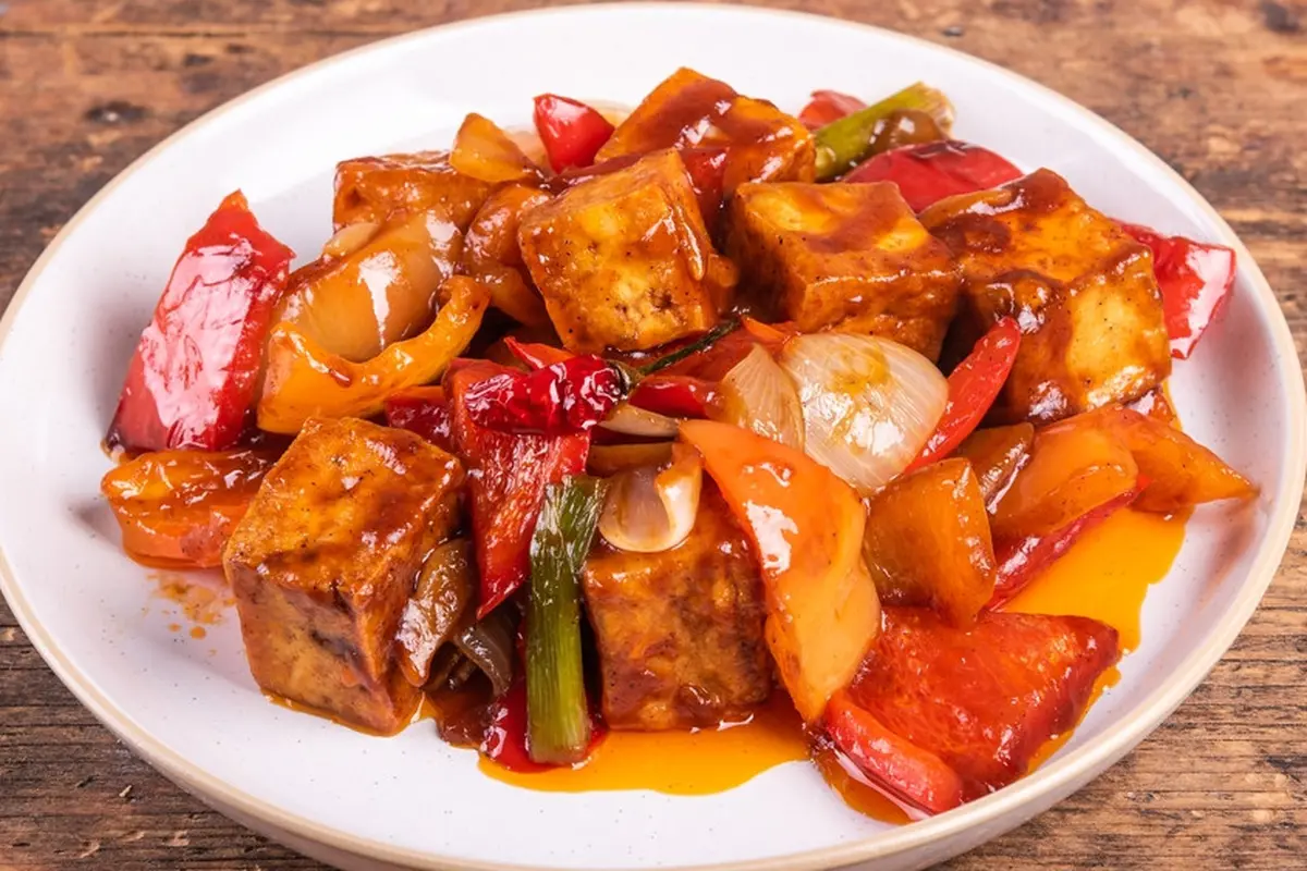 tahu kecap pedas