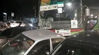 Kecelakaan di Puncak Bogor. (Liputan6.com/Achmad Sudarno)