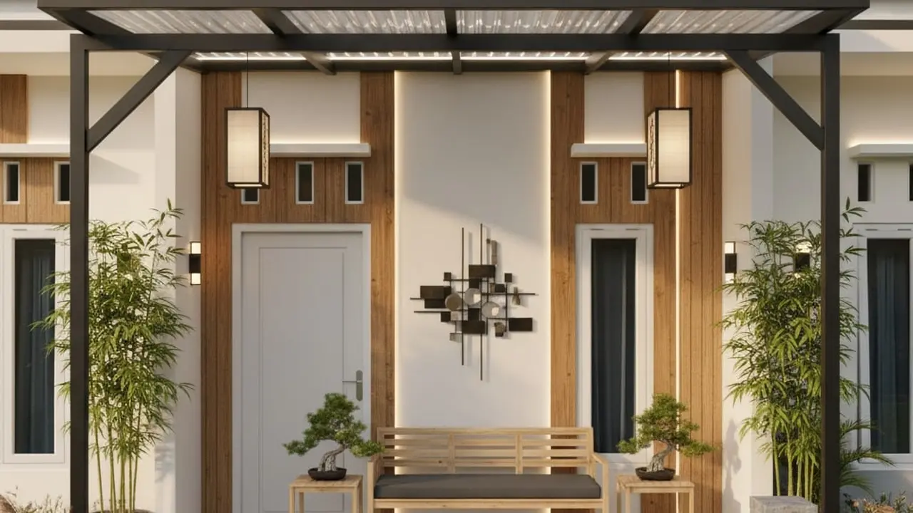 Pilihan Model Teras Rumah Subsidi Tipe 36 Trend 2025. Foto: Gemini