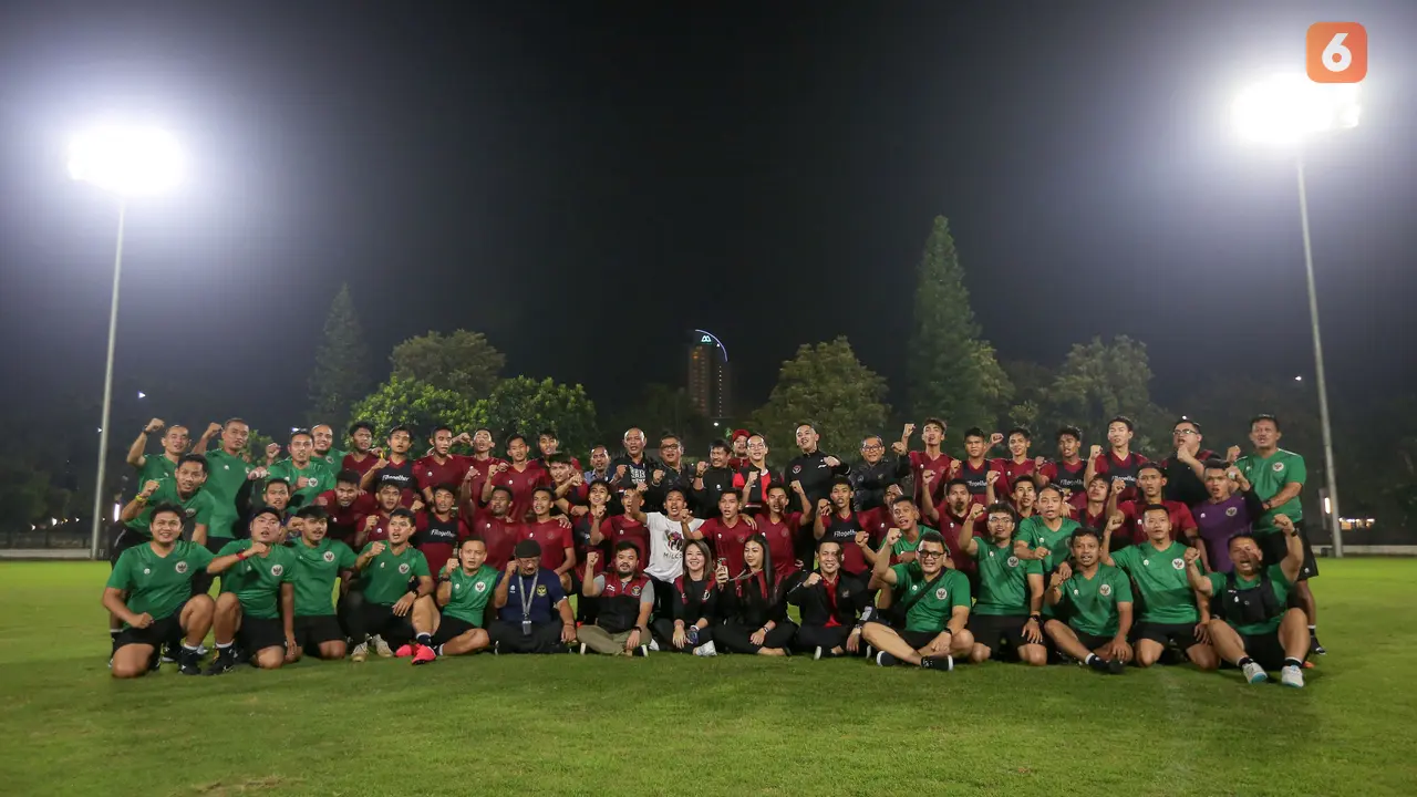 Foto: Tergabung di Grup A Sepak Bola SEA Games 2023, Timnas Indonesia U-22 Terus Geber Latihan