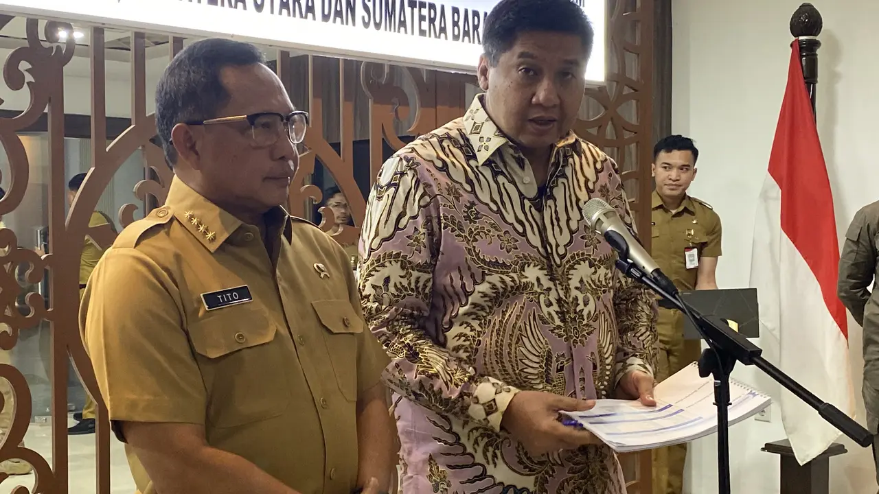 Menteri Perumahan dan Kawasan Permukiman (PKP) Maruarar Sirait di Kantor Kemendagri, Senin (26/1/2026). (Liputan6.com/Tian)