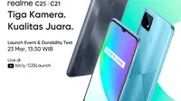 Realme Pastikan Rilis Smartphone Tahan Banting C25 dan C21 di Indonesia